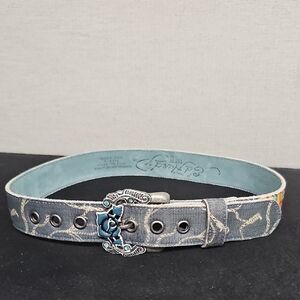 ED HARDY ROSE BUCKLE BELT BFPM-01-020